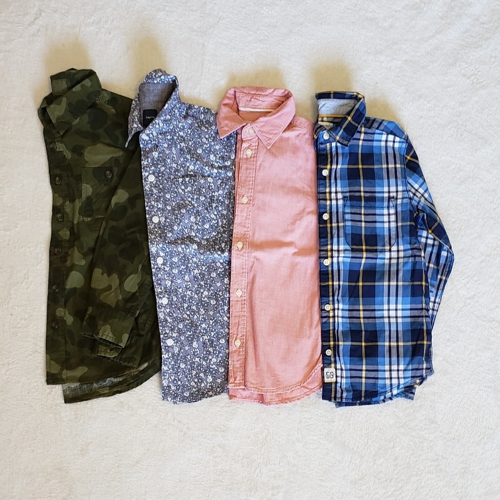 *SOLD*Boy Button Down Shirts Set Of 4